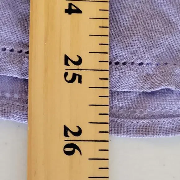 Talbots Petites Irish Linen Lilac Button Front Shirt Women Petite Size 16P - Picture 5 of 10